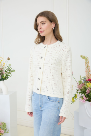 Zoe and Claire Thick Pattern Cardigan SP0972