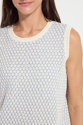 Lyssé Claire Textured Mesh Sweater Shell 20-3841-M7