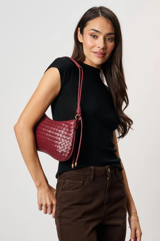 Cindy Shoulder Bag - Burgundy Moda Luxe 38707ML