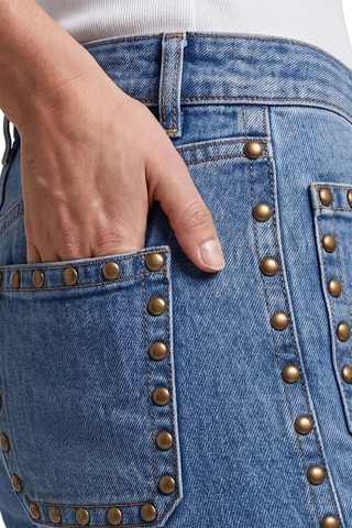 Hannah Flare Jeans with Patch Pockets & Studs LM4752HF01