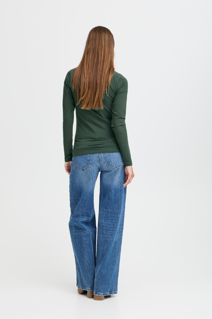 BYPamila Long Sleeve Jersey Tee - Green Gables