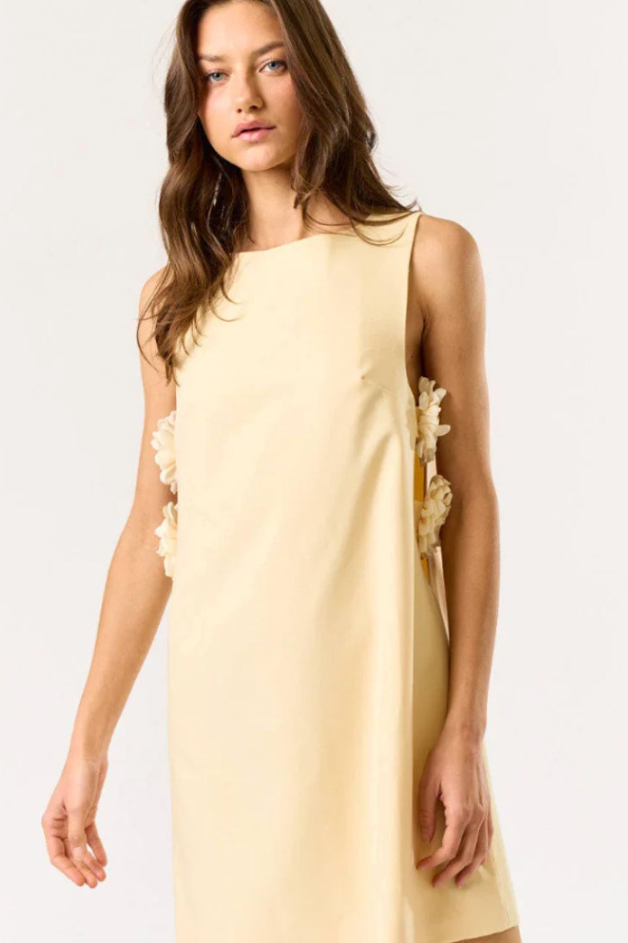 lalavon Flower Sleeveless Mini Dress