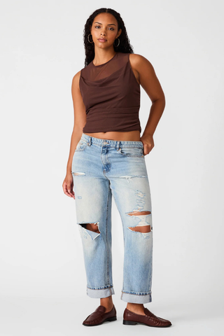 Roman Knit Top - Walnut Steve Madden SC10238