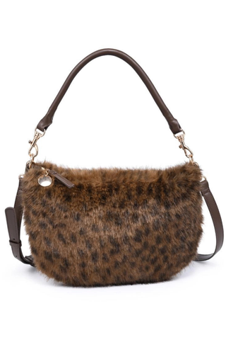 Jordan Faux Fur Crossbody - Leopard Urban Expressions 29746F