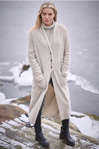 Long Cardigan Duster - Sand Henriette Steffensen 7162-805