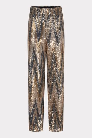EsQualo Zigzag Sequin Pants W2408706