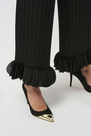 Ribkoff Georgette Wide Leg Pleated Pants 253940
