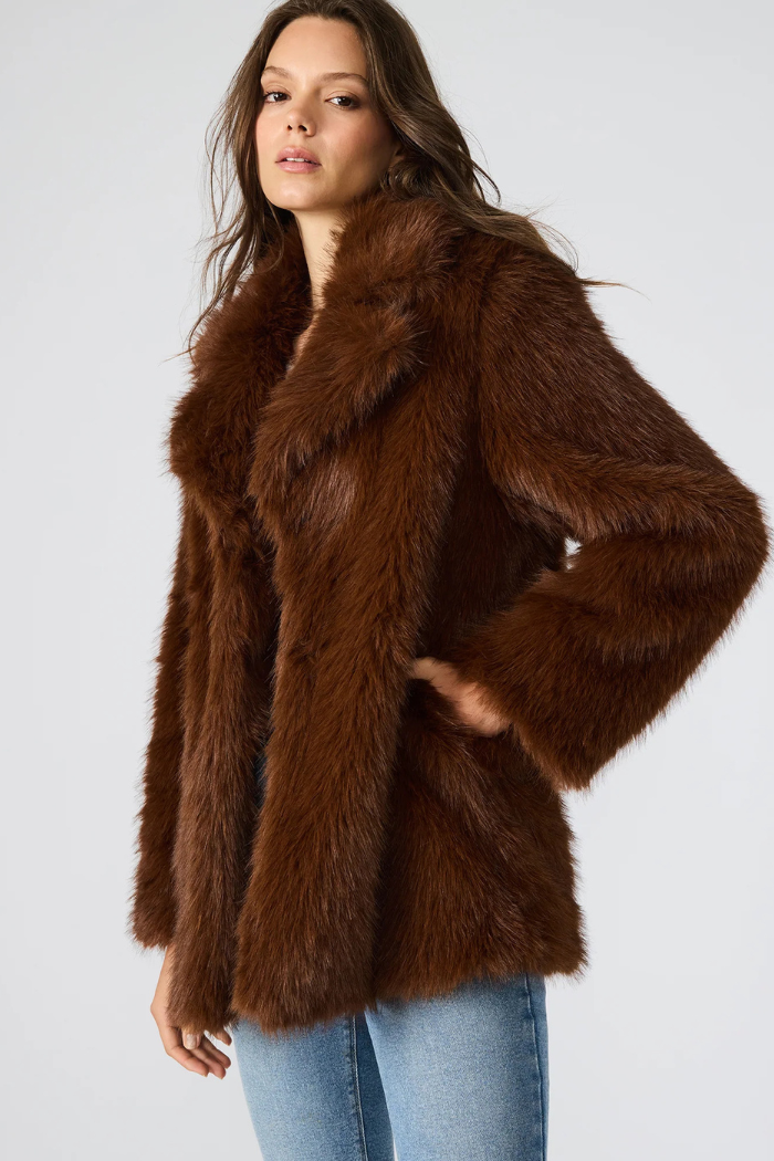 Steve Madden Kindra Coat - Brown BP300872