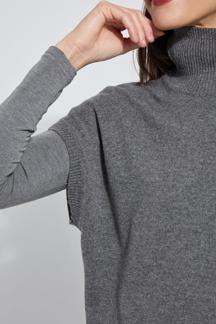 Lyssé Arden Oversized Washable 100% Cashmere Sweater Vest 20-3711-M7