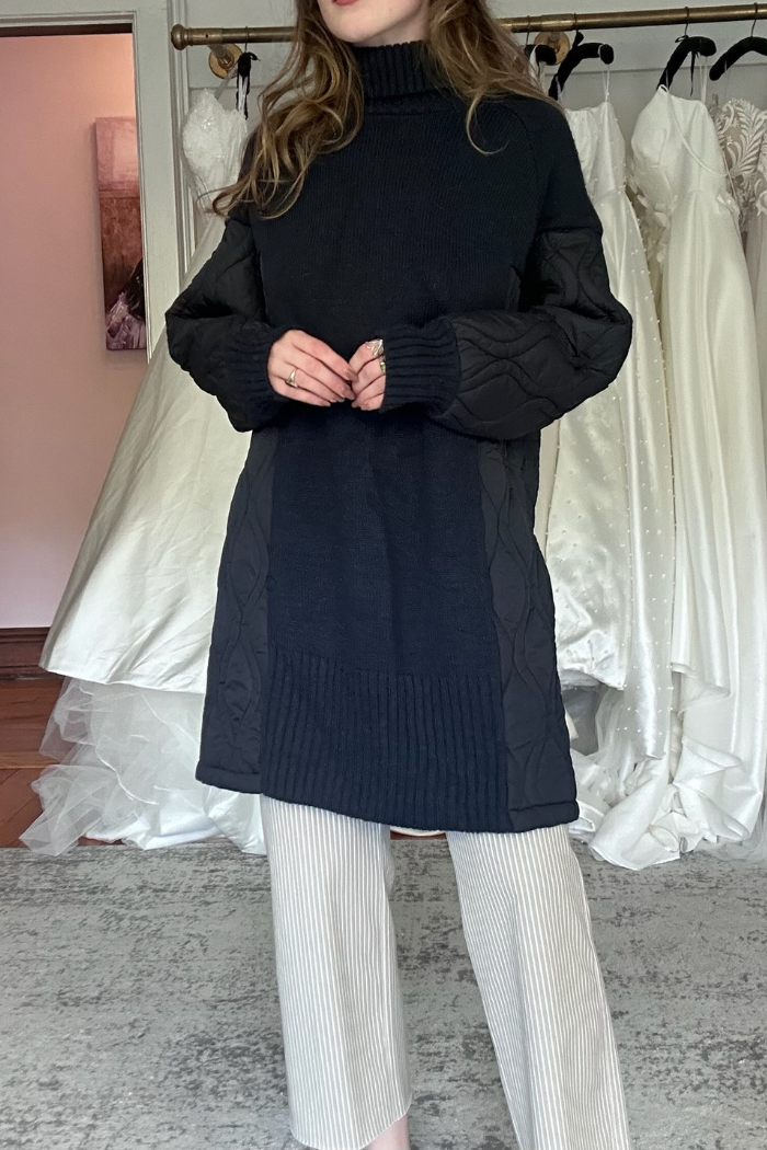 AMS Pure Cairo Sweater Dress Navy