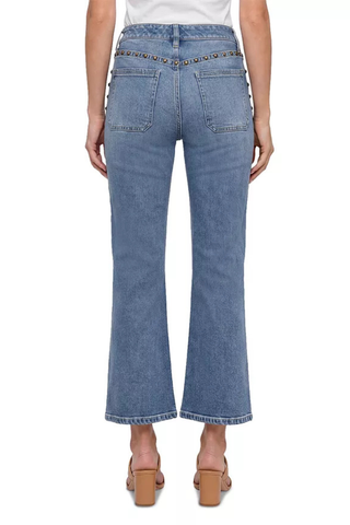 Hannah Flare Jeans with Patch Pockets & Studs LM4752HF01