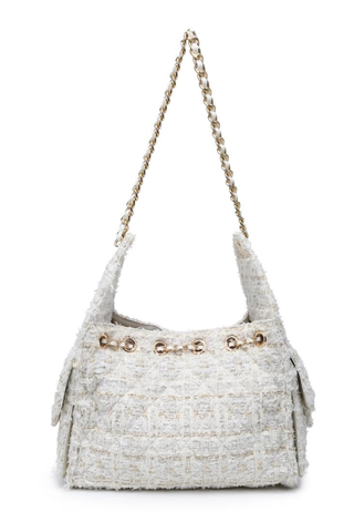 Urban Expressions 37989-WHITE Paisley Shoulder Bag