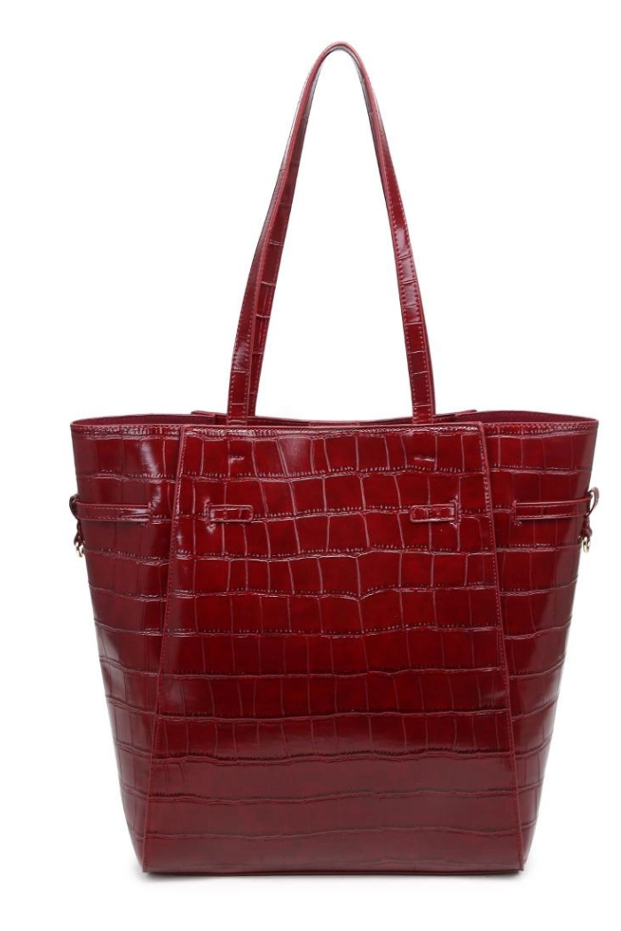 Moda Luxe Athena Bucket Bag - Wine