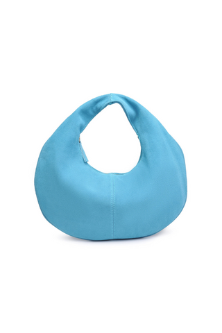 Moda Luxe Farrah Suede Hobo Bag - Sky Blue