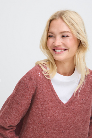 b. young BYMonna V Neck Sweater 20817121