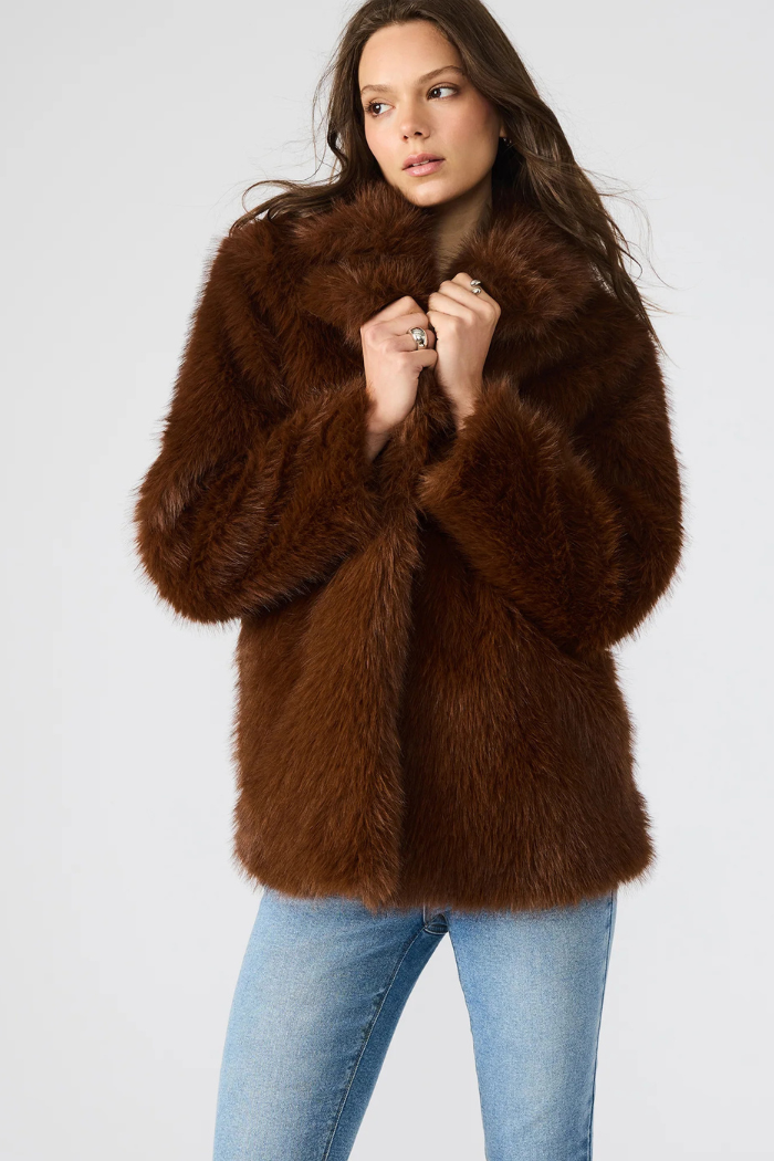 Steve Madden Kindra Coat - Brown BP300872