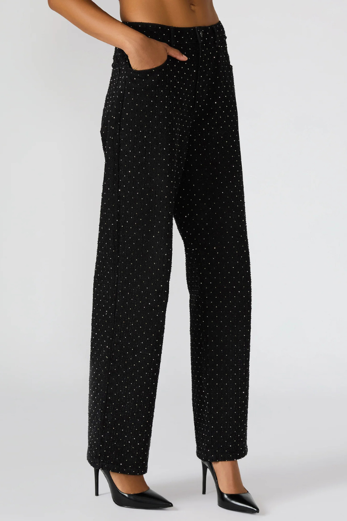 Steve Madden Avaline Crystal Jean - Black BP403668