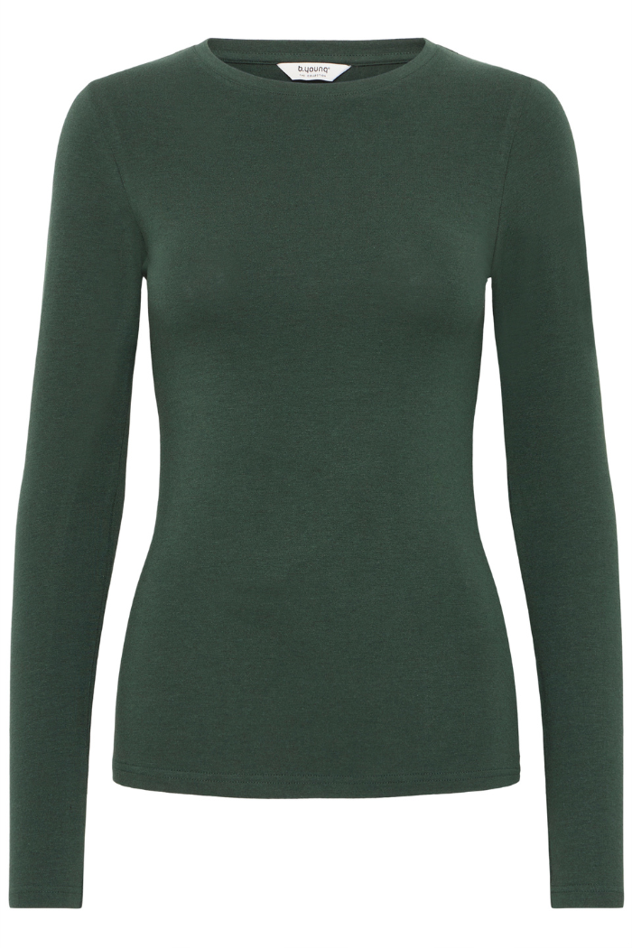 BYPamila Long Sleeve Jersey Tee - Green Gables