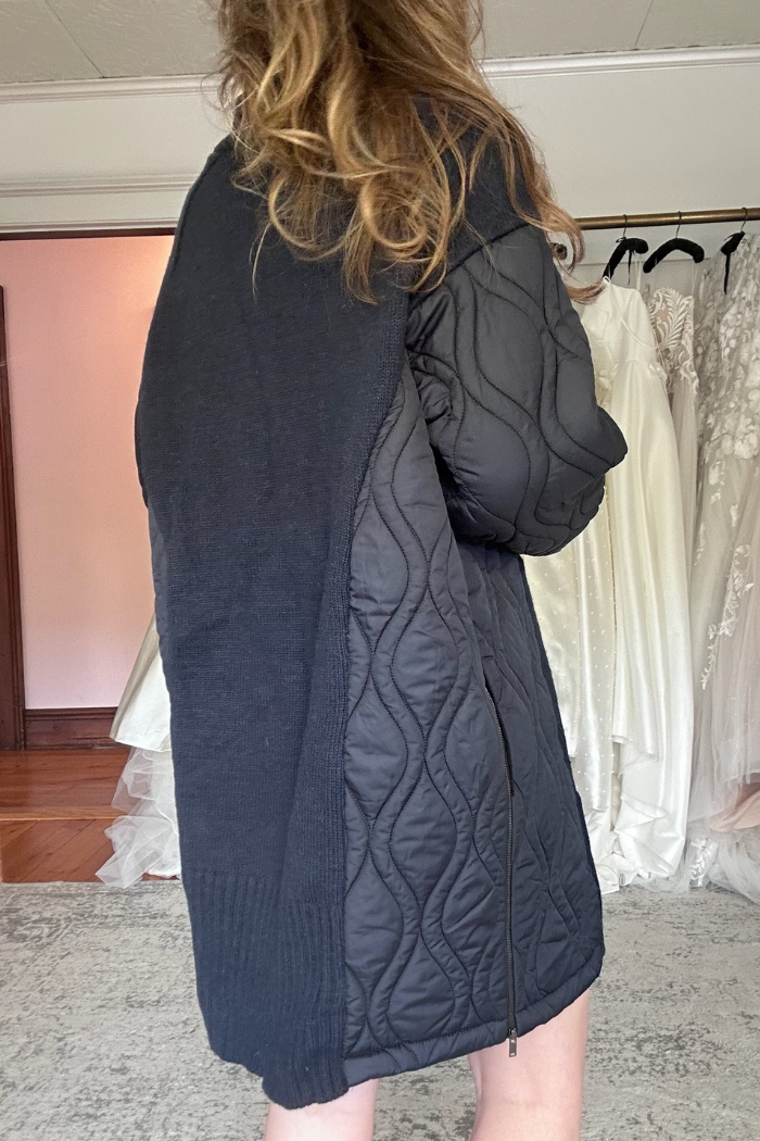 AMS Pure Cairo Sweater Dress Navy