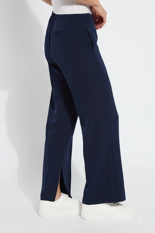Lyssé Genevieve Drawstring Trouser (28" Inseam) - True Navy 10-3507-M4