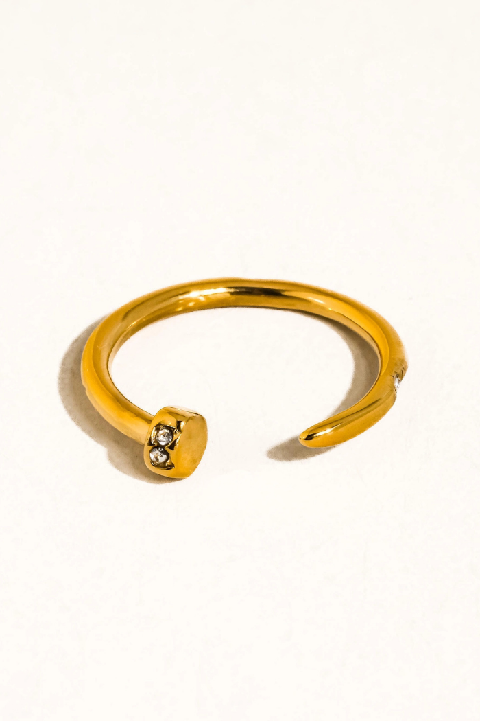 Flânerie by MAIQ Vexa 18K Gold Non-Tarnish Wrap Around Nail Ring - Gold