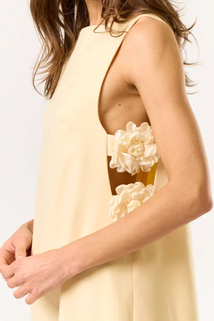 lalavon Flower Sleeveless Mini Dress