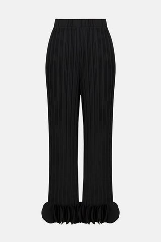 Ribkoff Georgette Wide Leg Pleated Pants 253940