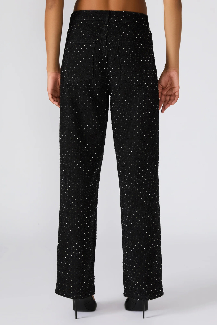 Steve Madden Avaline Crystal Jean - Black BP403668