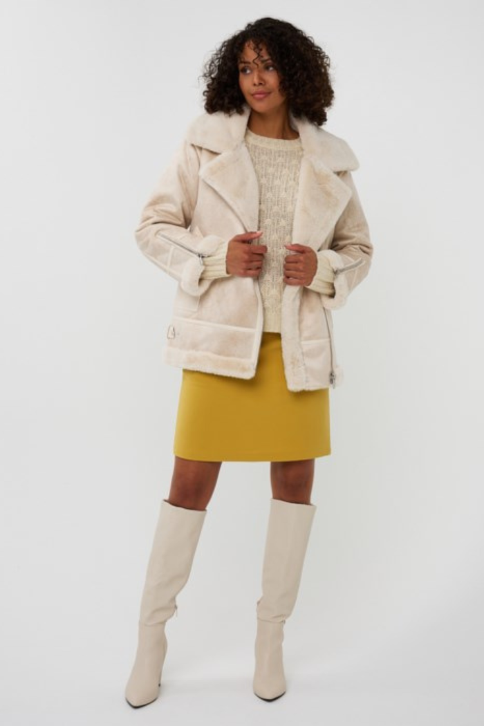 EsQualo Long Suede Jacket F2537504