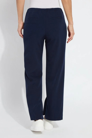 Lyssé Genevieve Drawstring Trouser (28" Inseam) - True Navy 10-3507-M4