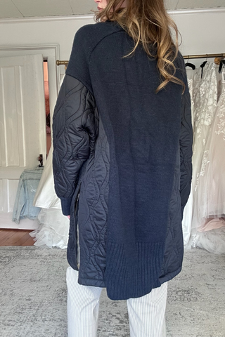 AMS Pure Cairo Sweater Dress Navy