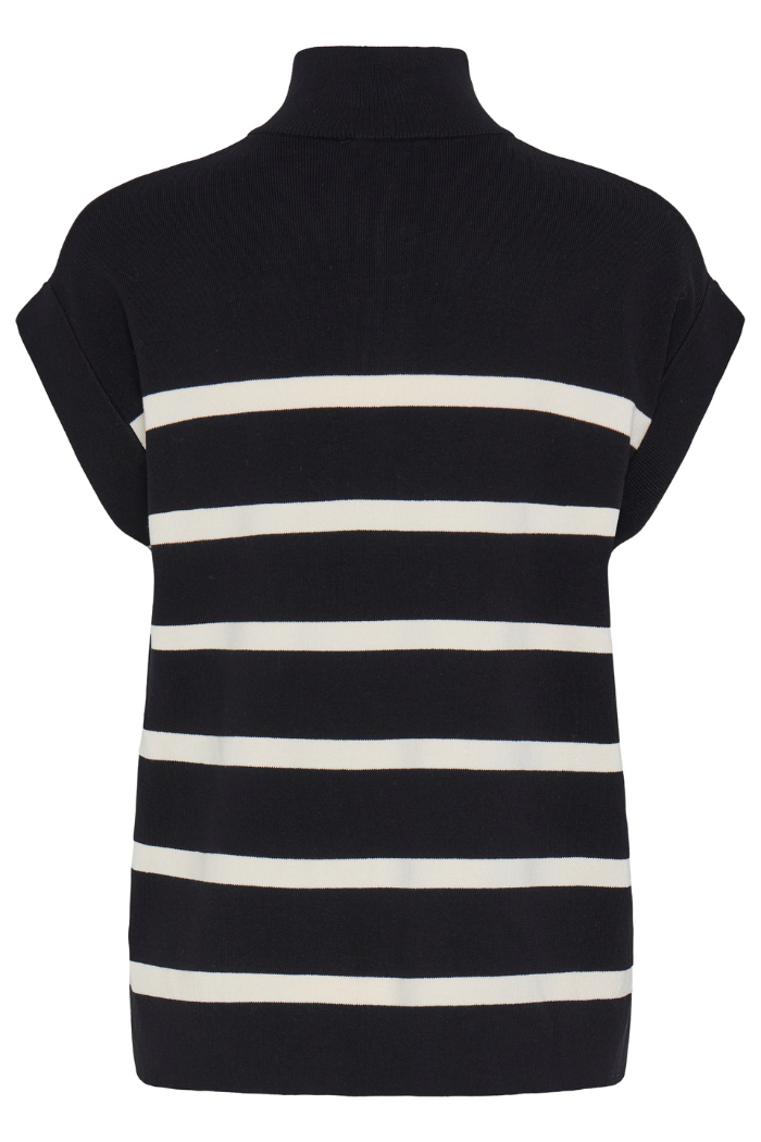 BYMmorla Zipper Vest - Black Mix 20817153-200453