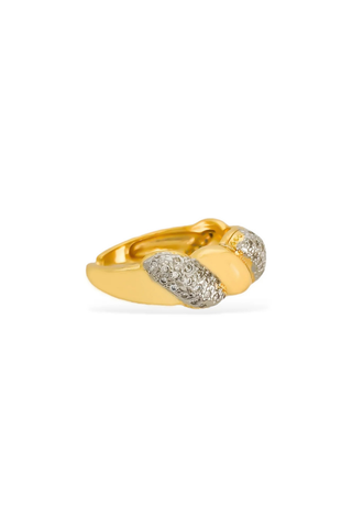 OMGBlings B3R005 - Two Tone Twisted Ring