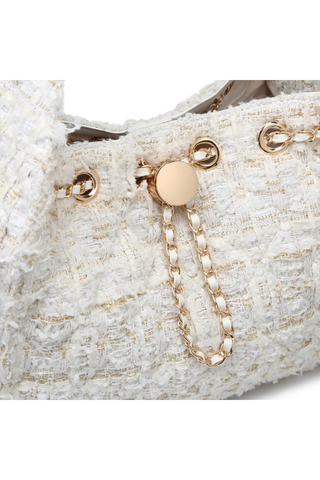 Urban Expressions 37989-WHITE Paisley Shoulder Bag