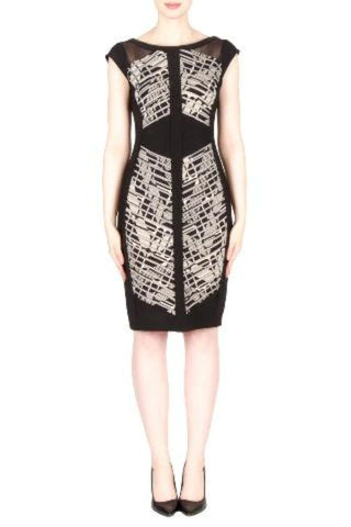 Joseph Ribkoff Mesh Panel Dress