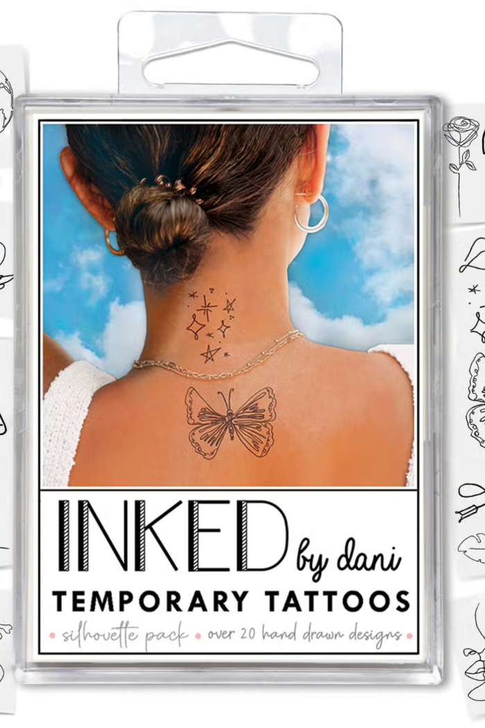 Inked by Dani Silhouette Temporary Tattoo Pack