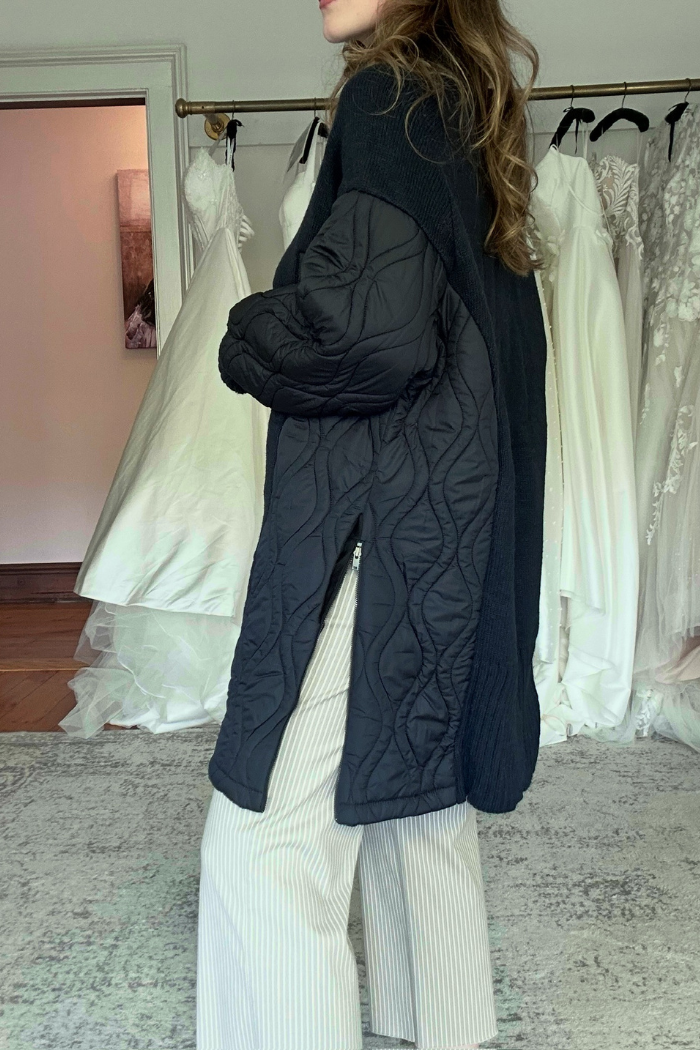 AMS Pure Cairo Sweater Dress Navy