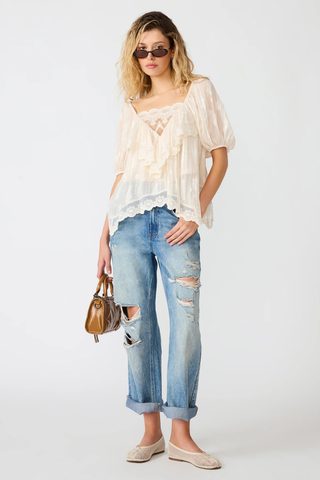 Vickie Top - Cream Steve Madden SC09256