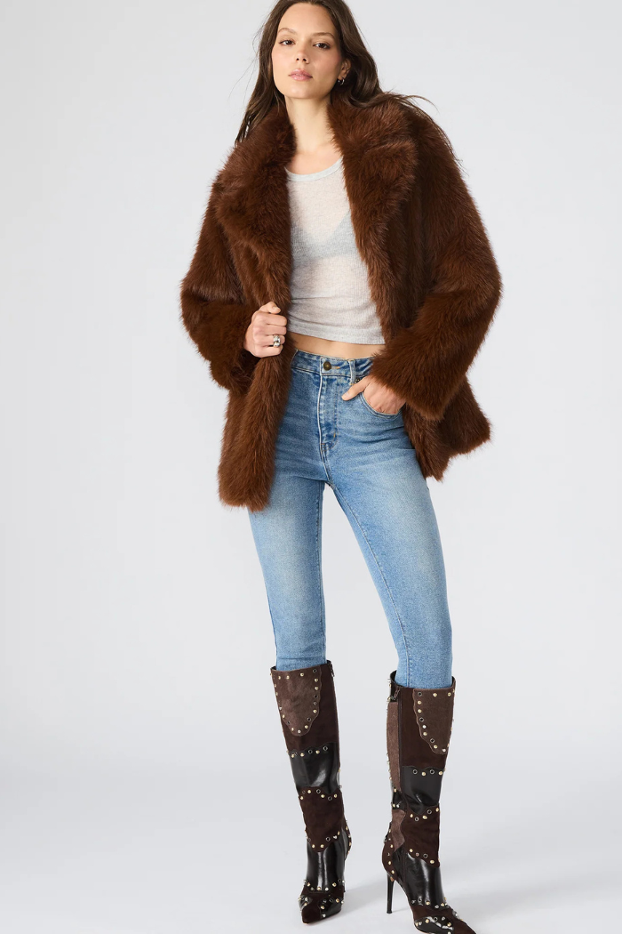 Steve Madden Kindra Coat - Brown BP300872