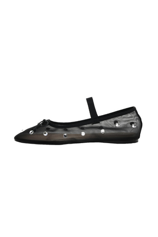 Chinese Laundry Adette Stone Mesh Flat - Black