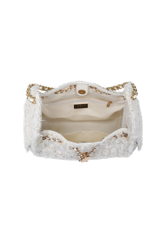 Urban Expressions 37989-WHITE Paisley Shoulder Bag