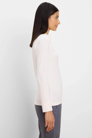 Perfect Knit Rib Polo - Paper White