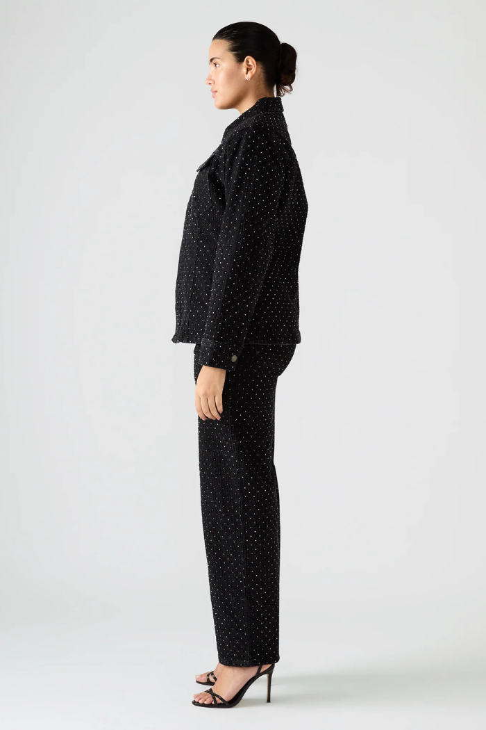 Steve Madden Avaline Crystal Jean - Black BP403668