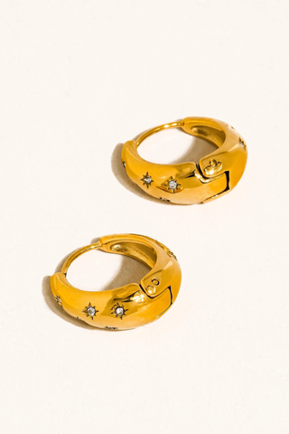 Flânerie Solira Star Hoop Earrings 122803102955