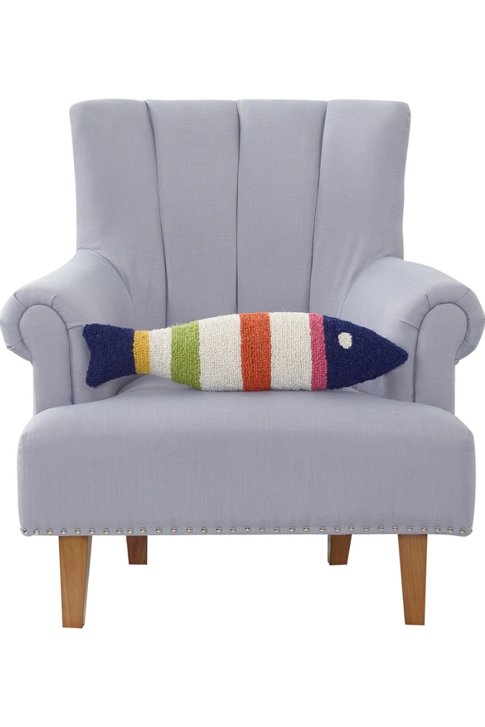 Shaped Picket Fish Hook Pillow - Kate Nelligan