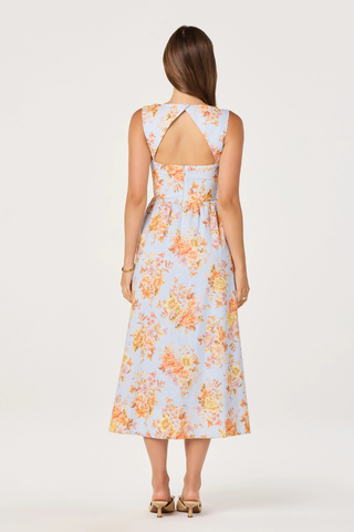 ASTR Beryl Garden Floral Midi Dress ACDR103439