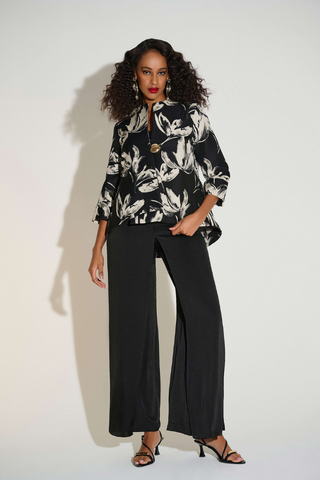 Ribkoff Signature | Jacquard Floral Print Swing Jacket 253719