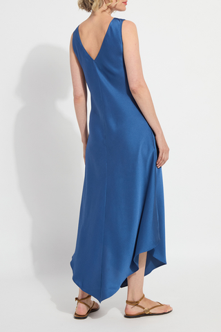 Lyssé Sakura Bias Handkerchief Dress - Palermo Blue 40-3858-M4