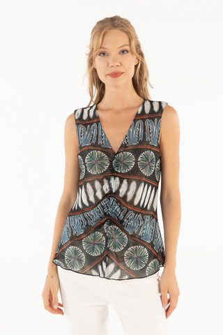 Delilah Reversible Top - Jumanji
