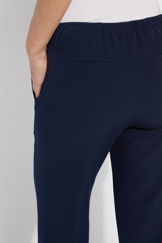 Lyssé Genevieve Drawstring Trouser (28" Inseam) - True Navy 10-3507-M4